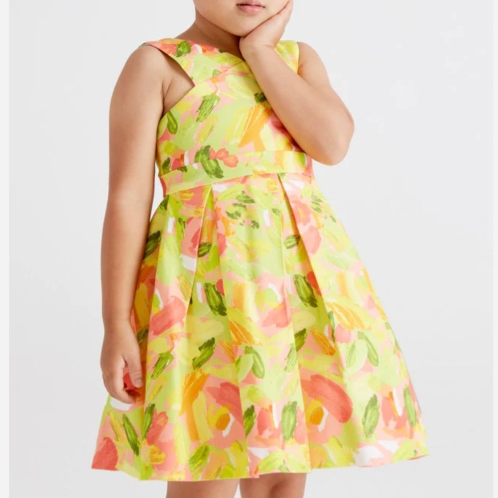 Mayoral Flower Print Dress 3T New With Tags